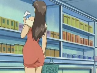Manga -personage fantasieën walk out on het neuken van een hete meid