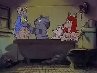 Fritz a catch Cat (1972): Bathtub Orgy (Part 1)