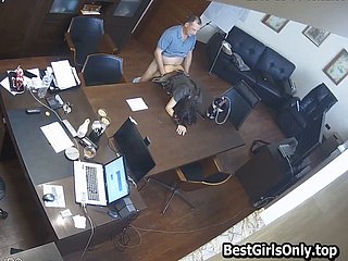Russian bigwig fucks copier in the office on concentrated cam