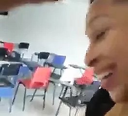 Trainer blows student at classrooma