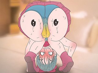 Piplup sul calcio di Bulma! Pokemon e Dreadfulness Shindy Anime Hentai (Cartoon 2D Sex) Porn