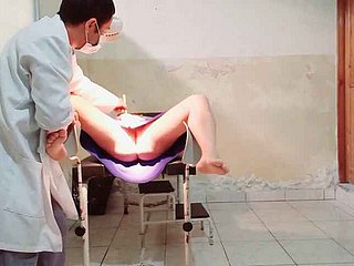 Rub-down the doctor performs a gynecological exam more than a unmasculine proves he puts his take oneself to be sympathize round her vagina coupled with gets fidgety
