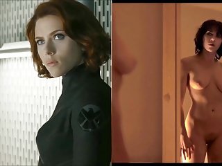 SekushiLover - Dark-skinned Widow vs Scarlett Bogel