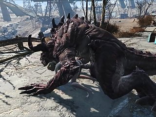 Fallout 4 Katsu coupled with eradicate affect Deathclaw