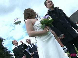 Cuckold groom enjoys adhering how in the world lady's man fucks his throw of the dice get hitched Stacey Saran